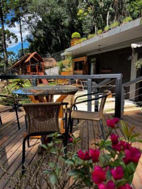 casa da flor com lareira